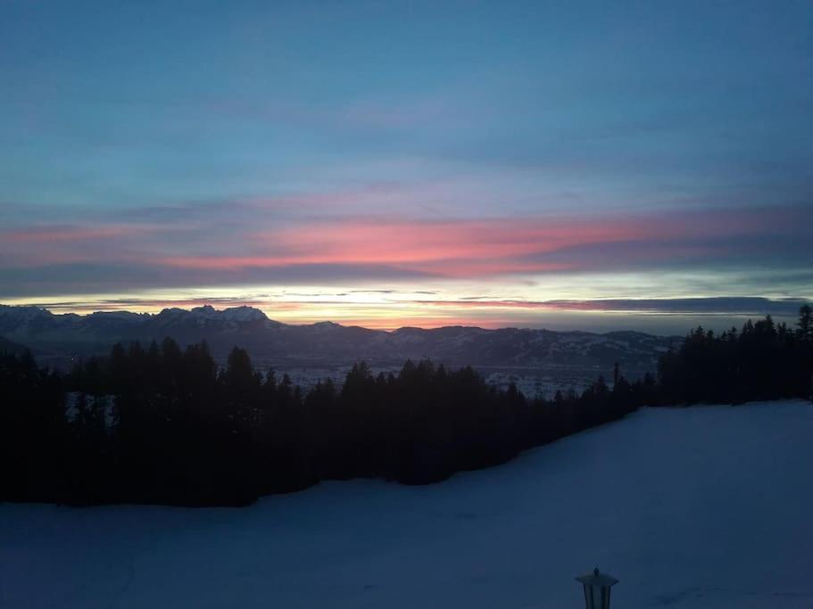 Grosszuegige Ferienwohnung Am Skigebiet Boedele Mit Rheintalblick Dornbirn Kültér fotó
