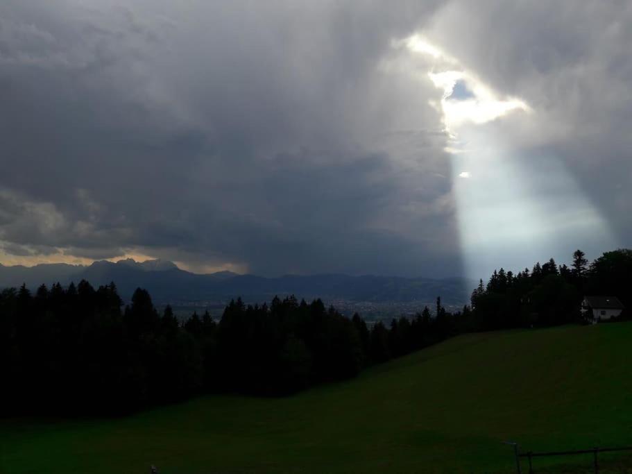 Grosszuegige Ferienwohnung Am Skigebiet Boedele Mit Rheintalblick Dornbirn Kültér fotó