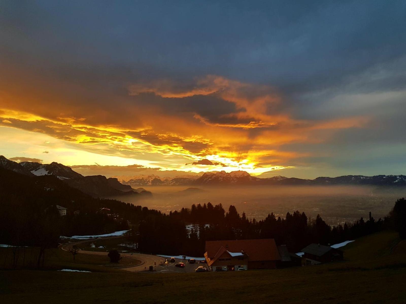 Grosszuegige Ferienwohnung Am Skigebiet Boedele Mit Rheintalblick Dornbirn Kültér fotó